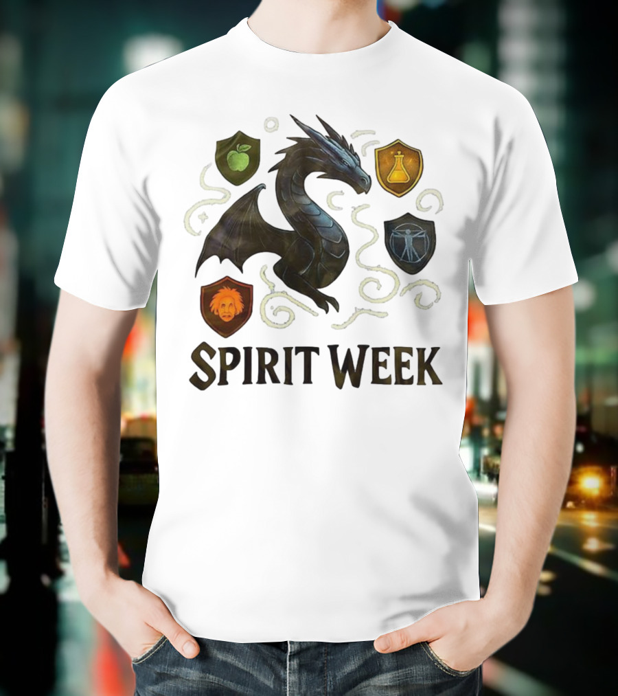 Dragon Shield Icons Spirit Week Design T-Shirt