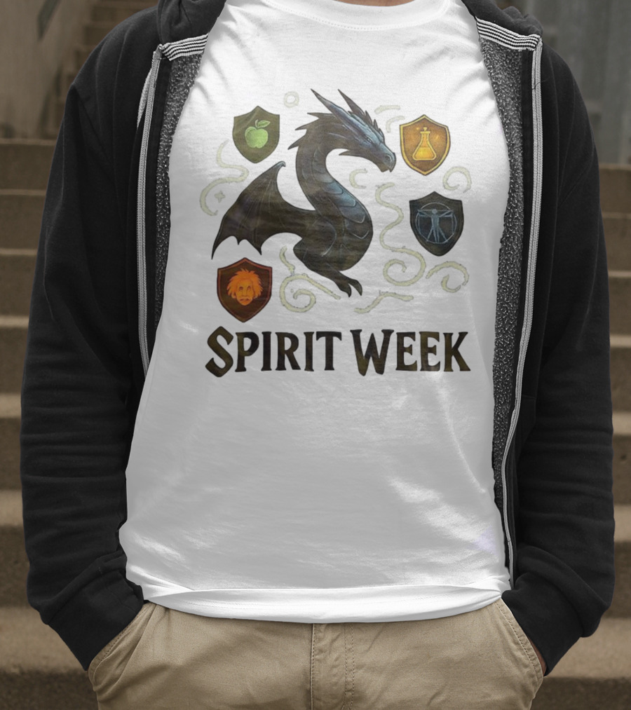 Dragon Shield Icons Spirit Week Design T-Shirt