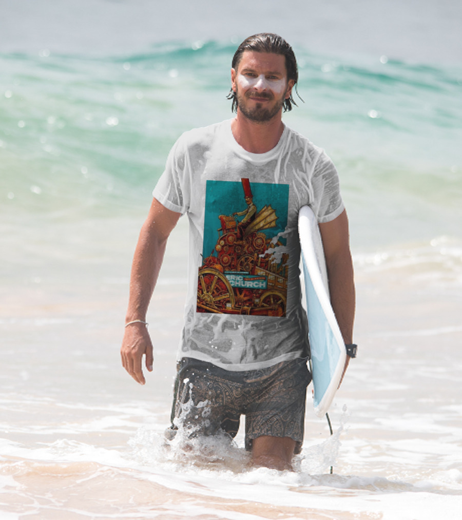 Eric Church The Outsiders Revival Tour Grand Rapids Oct 10 2025 Take The Machine T-Shirt