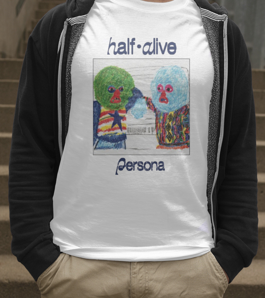 Half Alive Persona Crayon Art Duo T-Shirt