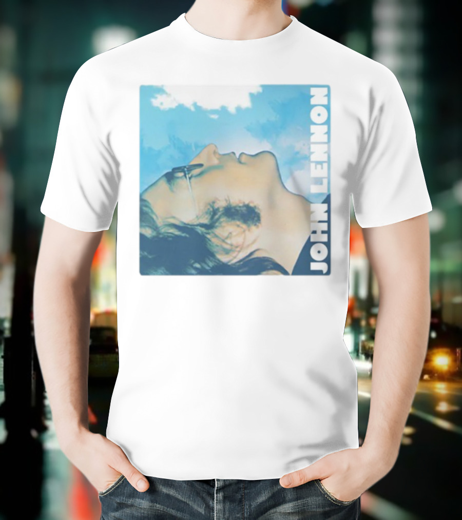John Lennon Skyward Watercolor Portrait T-Shirt
