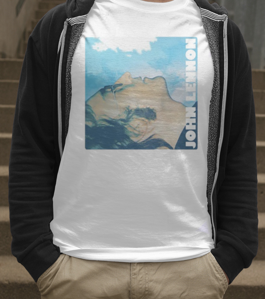 John Lennon Skyward Watercolor Portrait T-Shirt