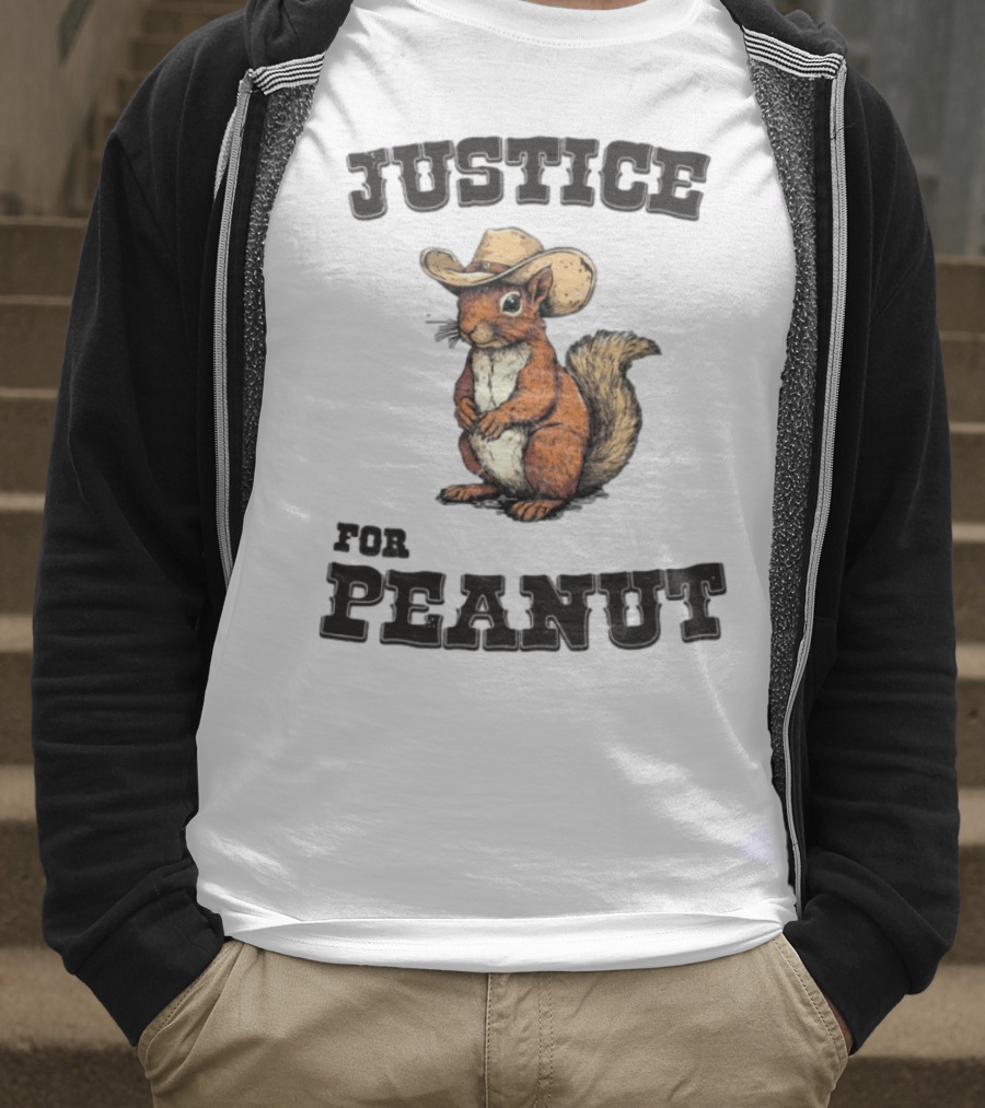 Justice For Peanut Cowboy Squirrel Limited Edition Alex Jones T-Shirt