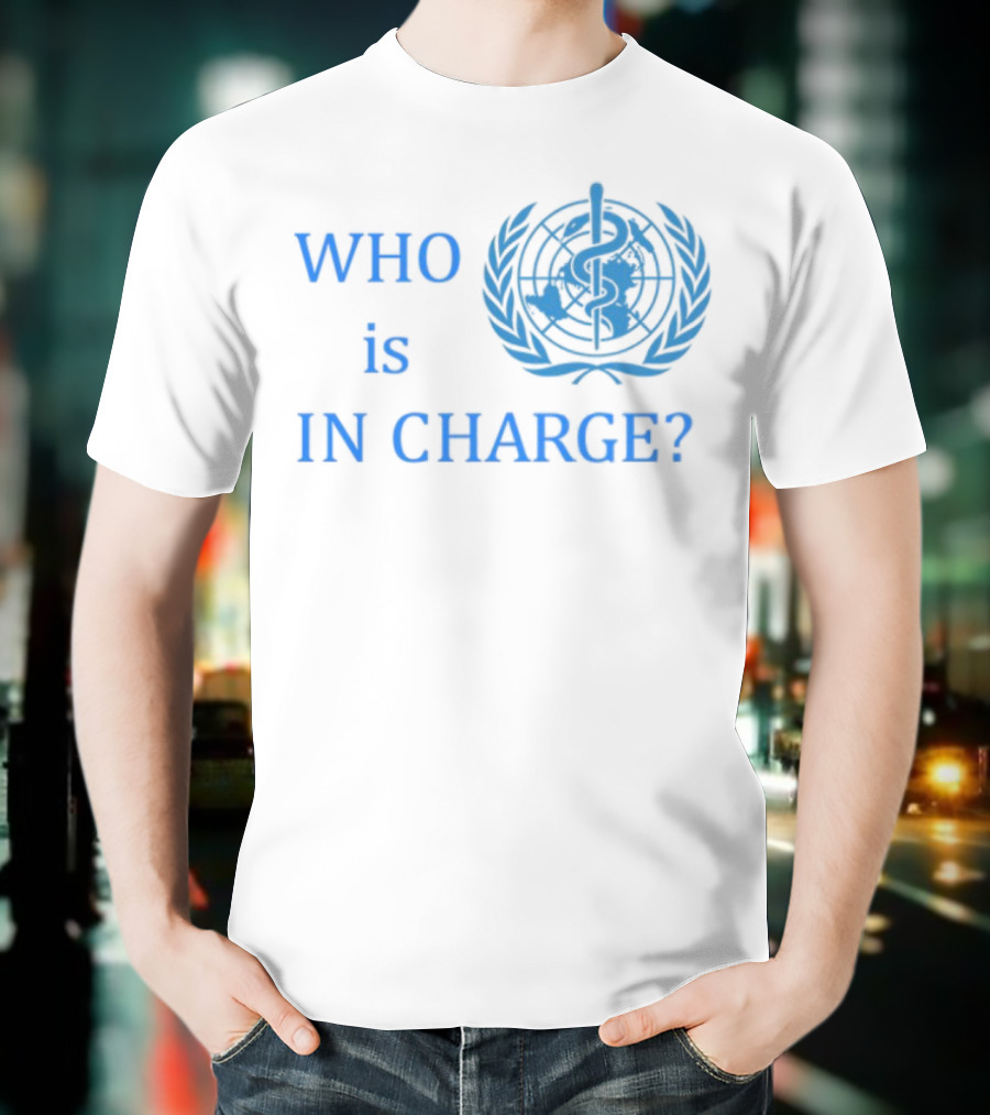 Liz Churchill WHO Is In Charge Wording With Emblem T-Shirt