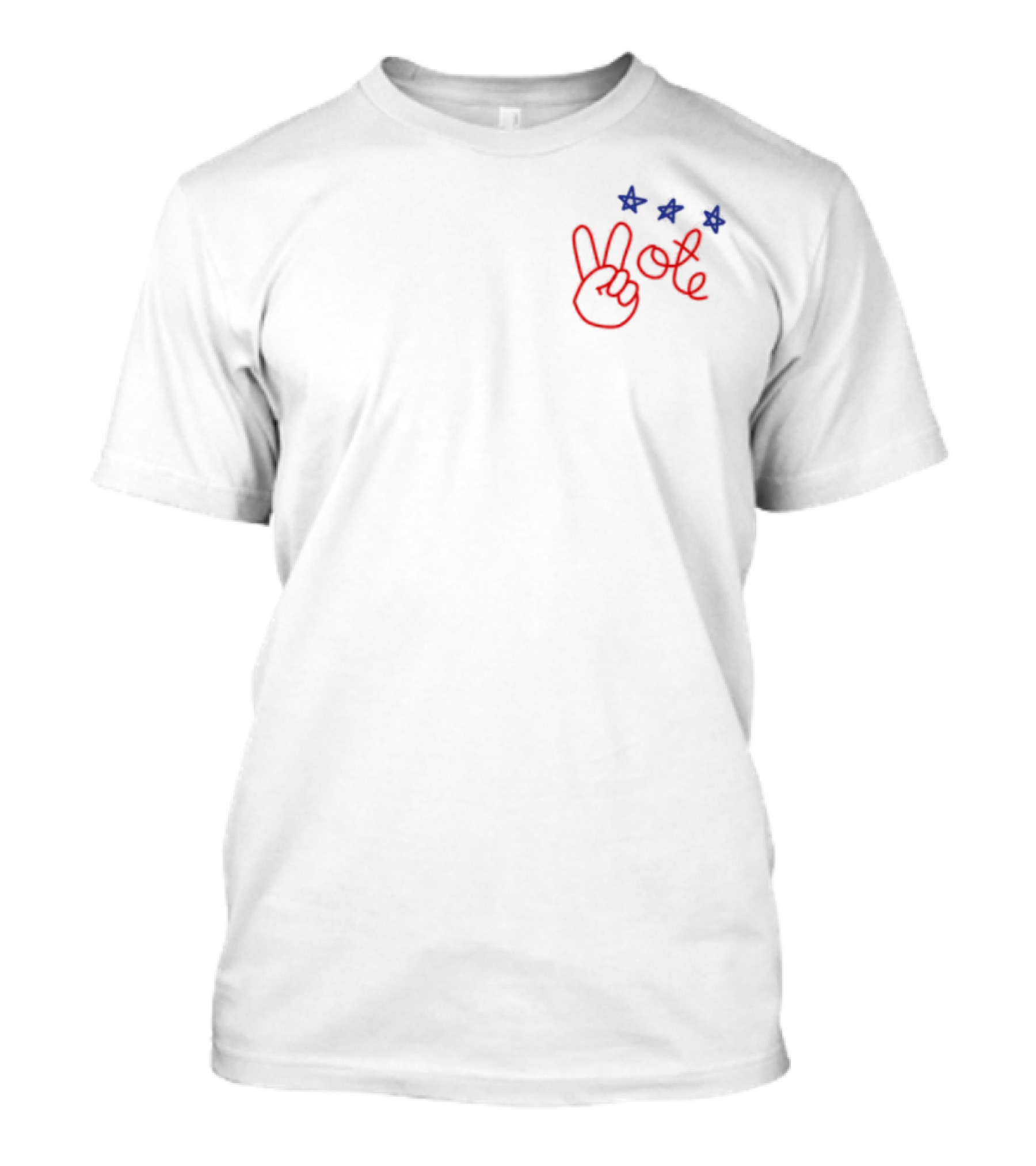 Nicolle Wallace Peace Hand Vote Stars T-Shirt