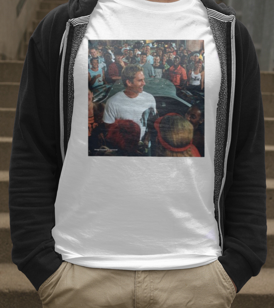 Paul Walker 51st Birthday Celebration Fast And Furious Scene T-Shirt