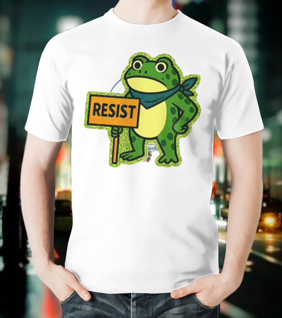 Portland Protest Frog Resist Freedom Anti-ICE T-Shirt