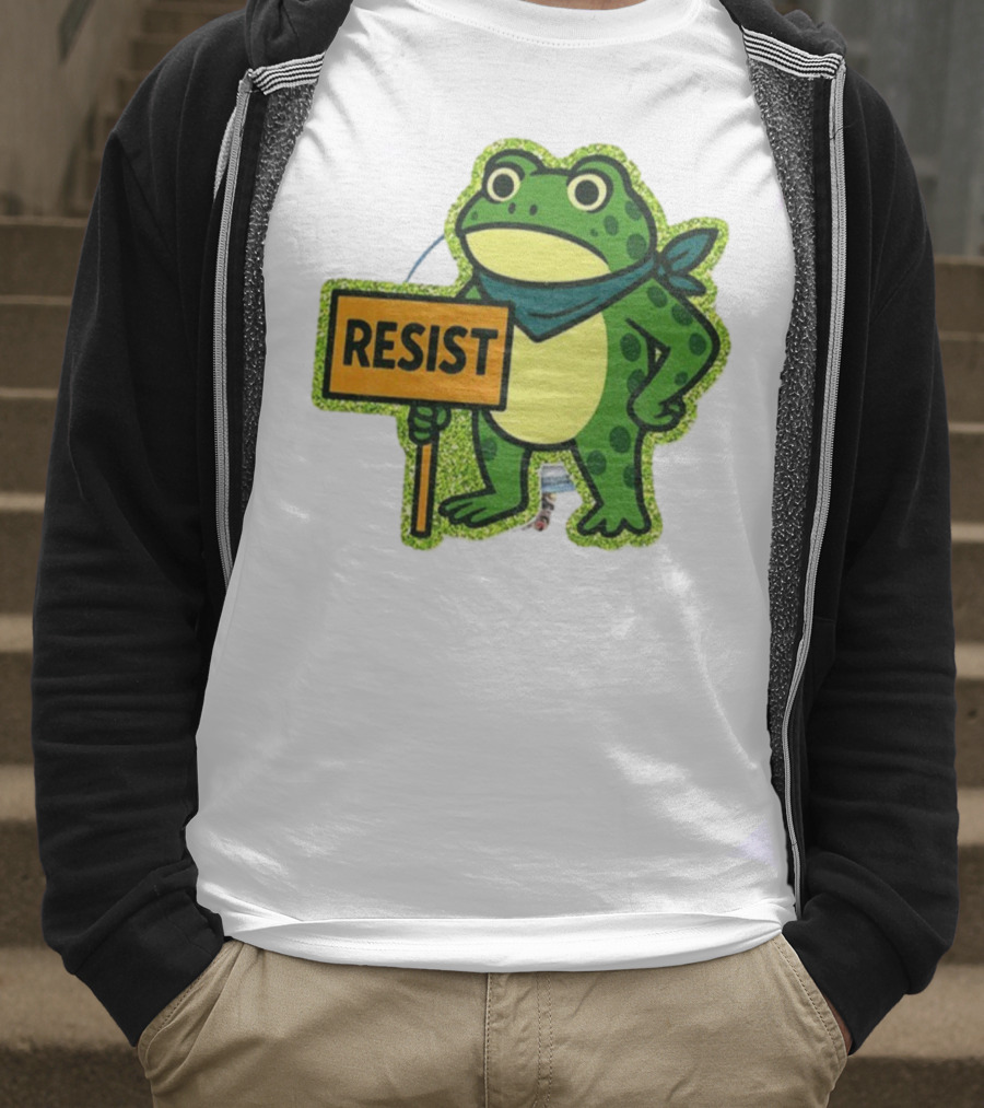 Portland Protest Frog Resist Freedom Anti-ICE T-Shirt