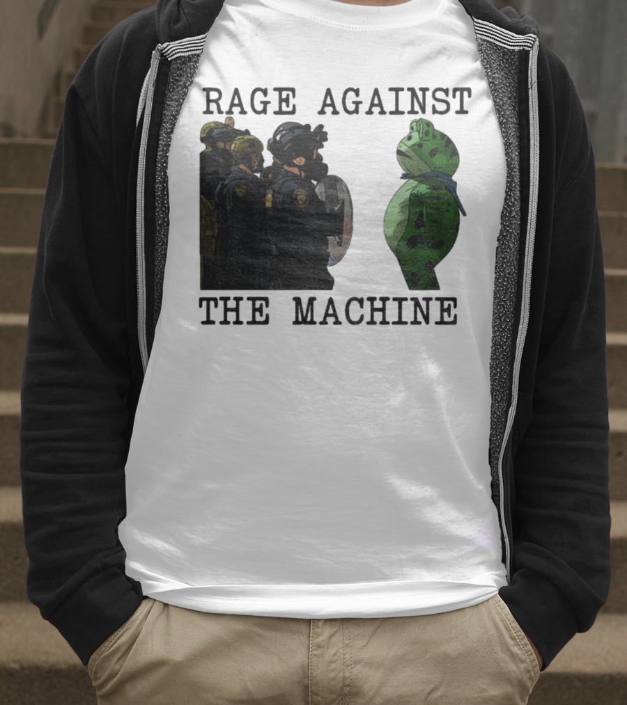 Rage Against The Machine Portland Frog Protest Poland 2025 Political T-Shirt