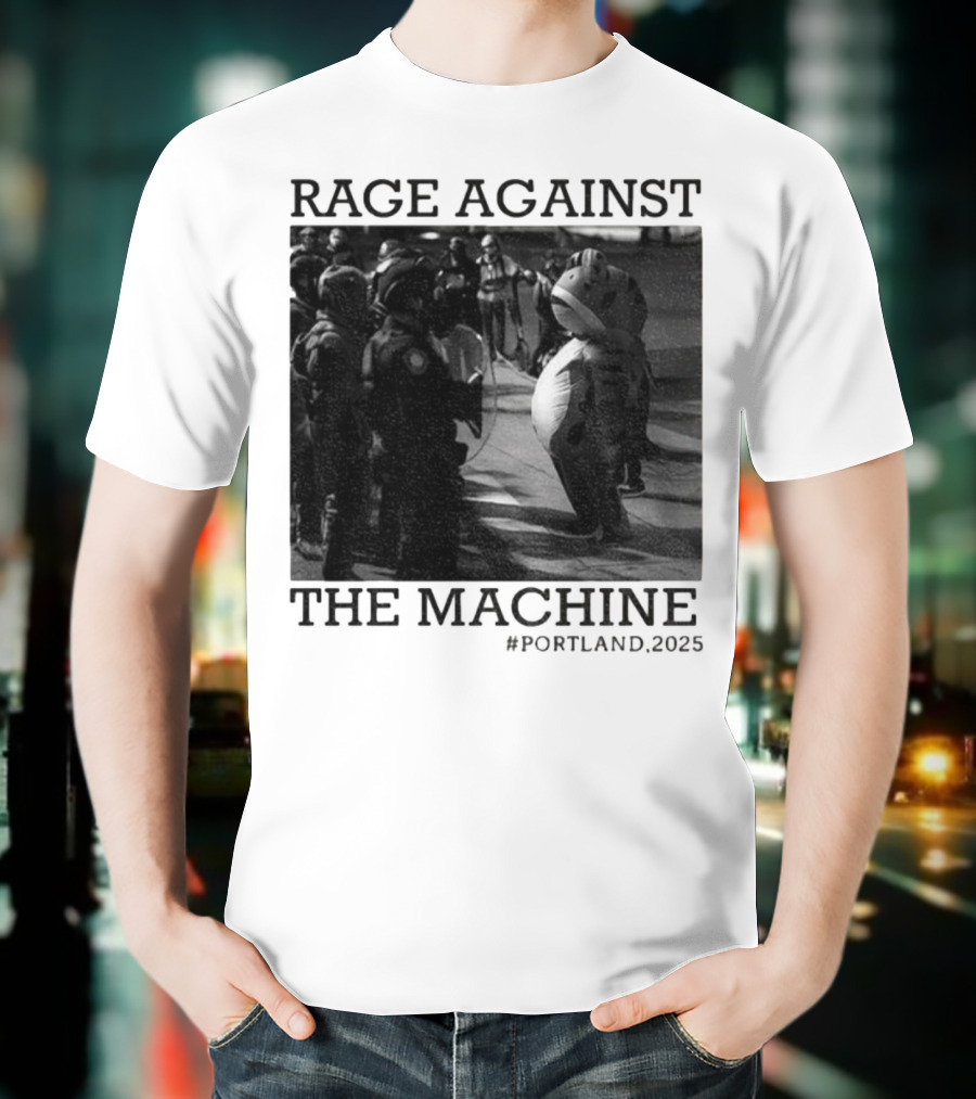 Rage Against The Machine Portland Frog Protest 2025 T-Shirt