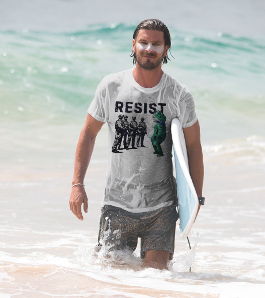 RESIST Portland Frog Protest Iconic Image T-Shirt