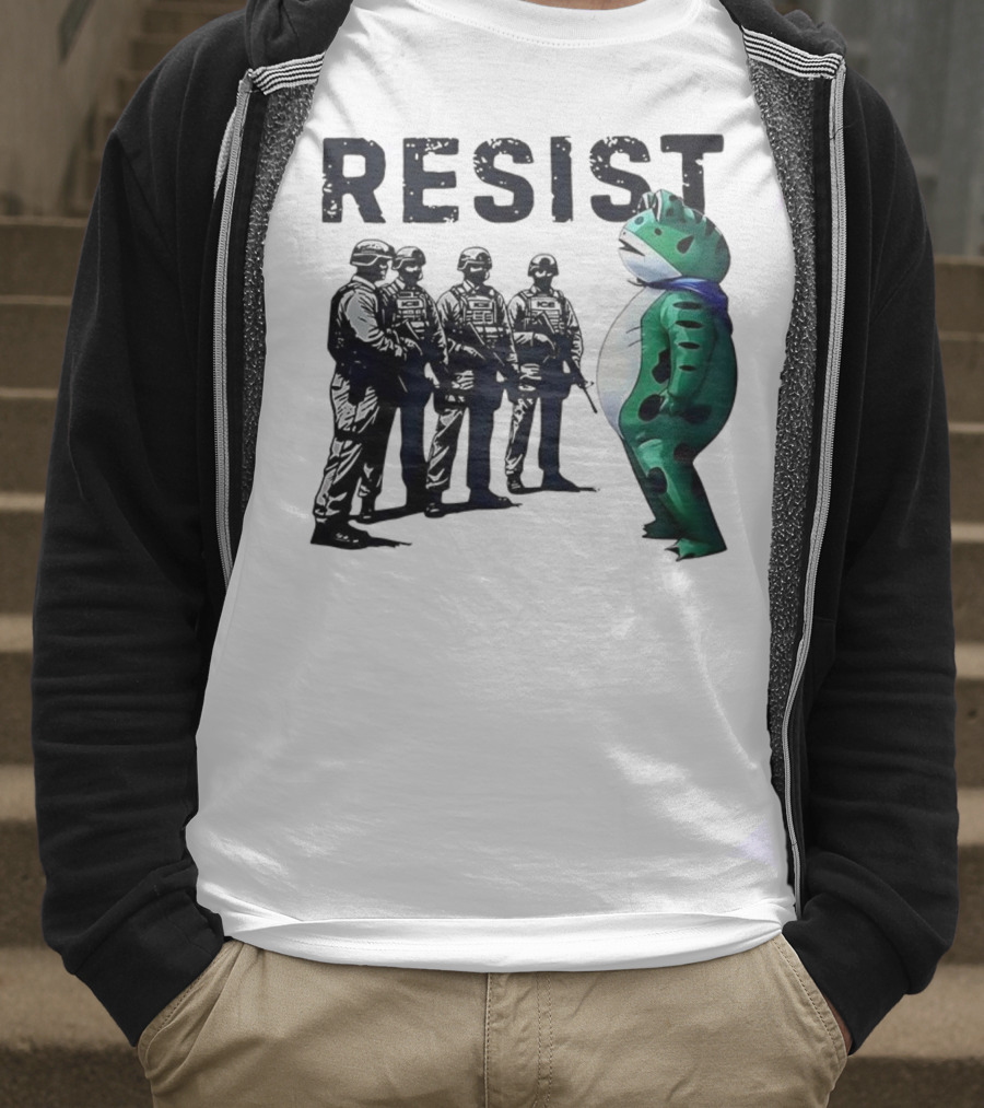 RESIST Portland Frog Protest Iconic Image T-Shirt