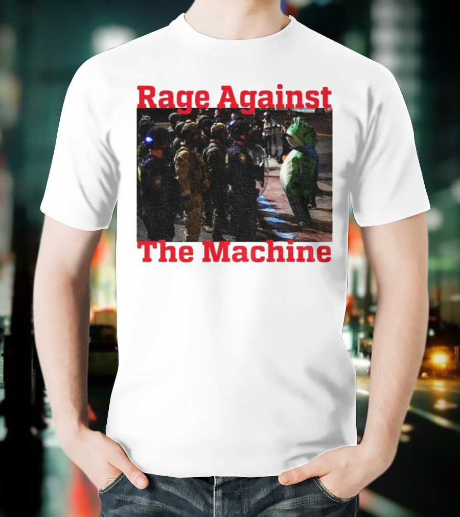 Rage Against The Machine Portland Frog Protest T-Shirt