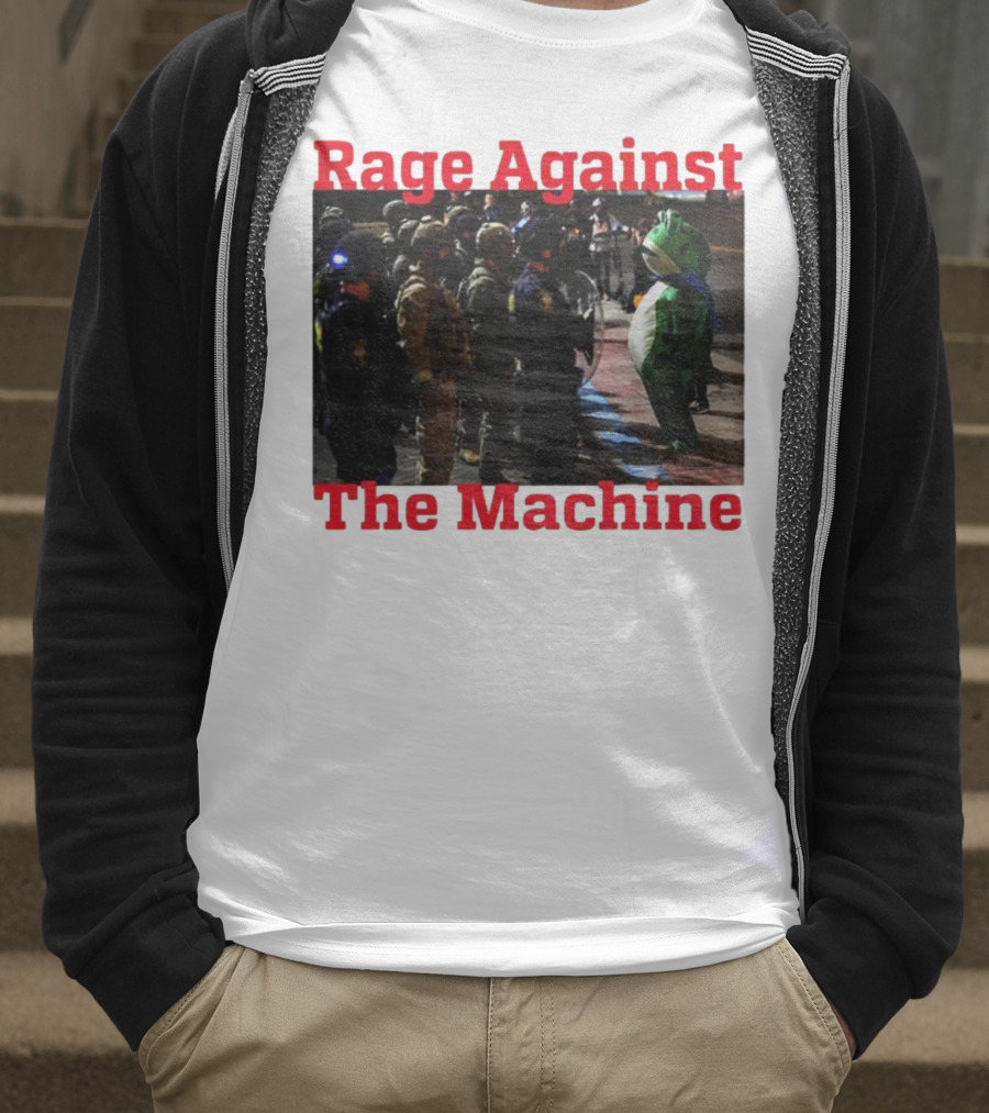 Rage Against The Machine Portland Frog Protest T-Shirt