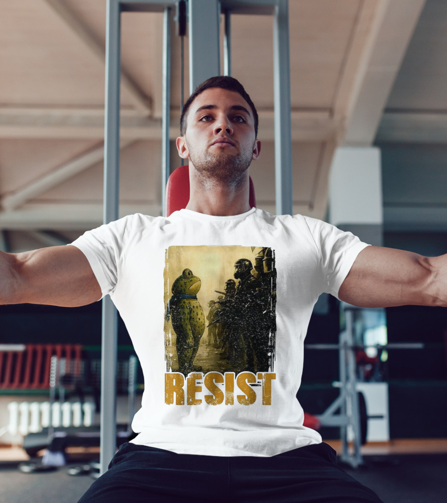 Resist Portland Protest Frog Standoff With Riot Police T-Shirt