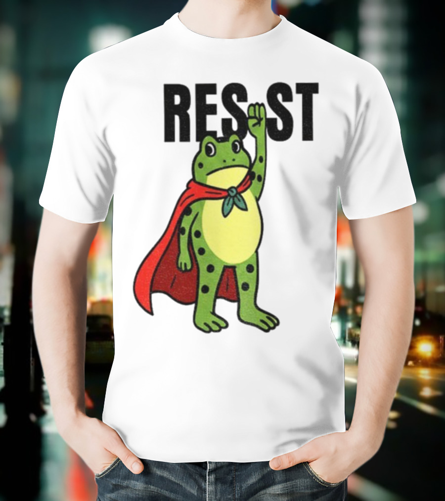 Resist Portland Frog Rage Against Machine Iconic Symbol T-Shirt