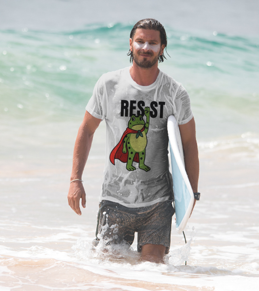 Resist Portland Frog Rage Against Machine Iconic Symbol T-Shirt