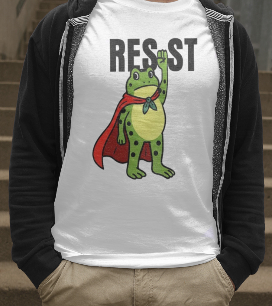 Resist Portland Frog Rage Against Machine Iconic Symbol T-Shirt