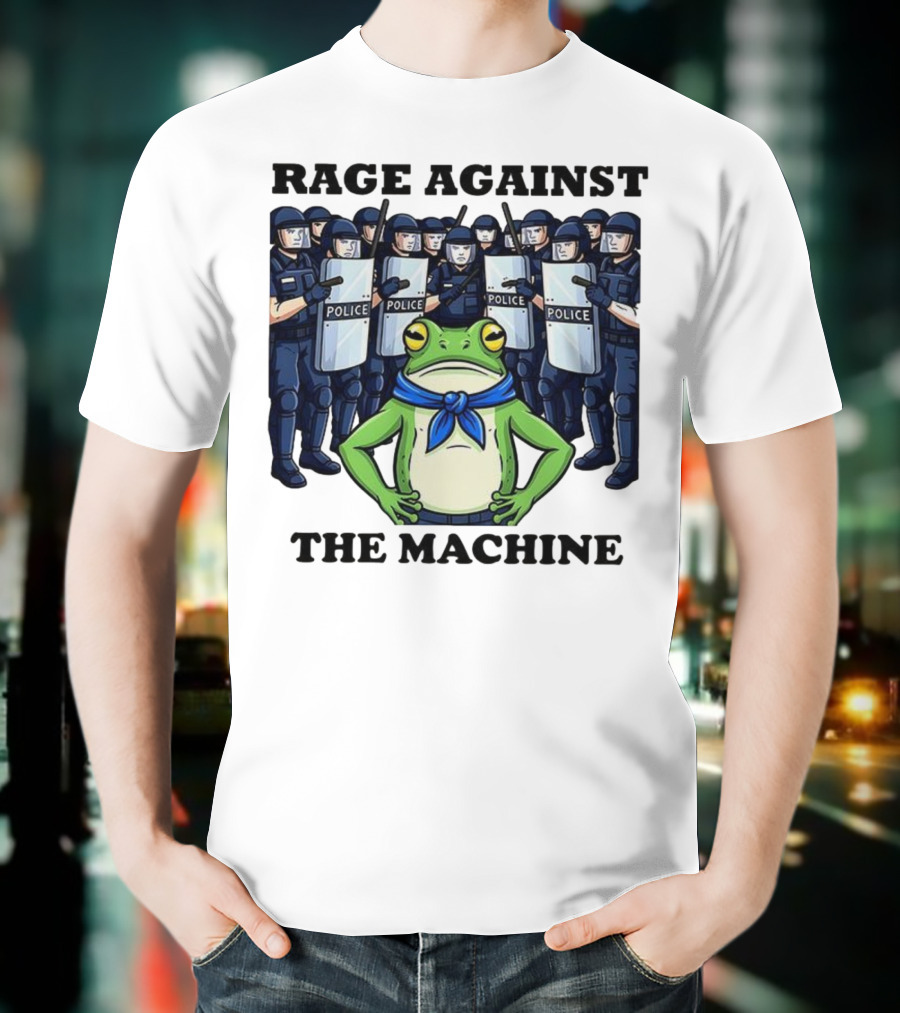 Rage Against The Machine Frog Police Standoff T-Shirt