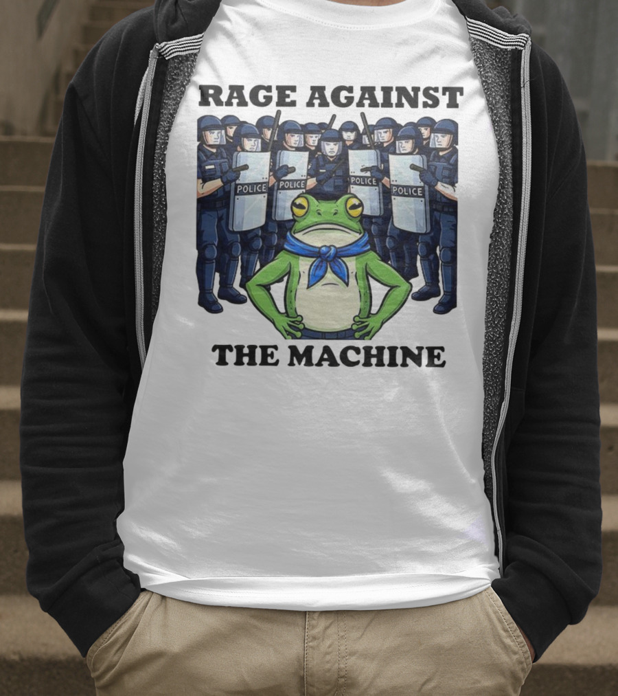Rage Against The Machine Frog Police Standoff T-Shirt