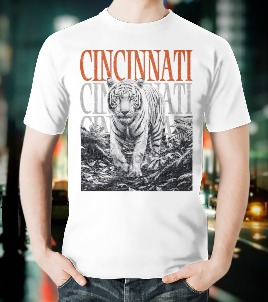 Cincinnati Bengals Tiger Fan Team Spirit T-Shirt