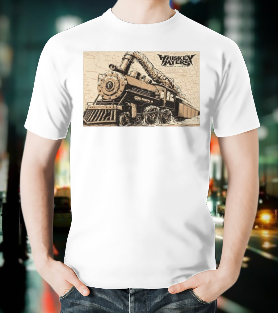 Whiskey Myers Train Greensboro NC October 10 2025 Ramblin' Since 07 T-Shirt