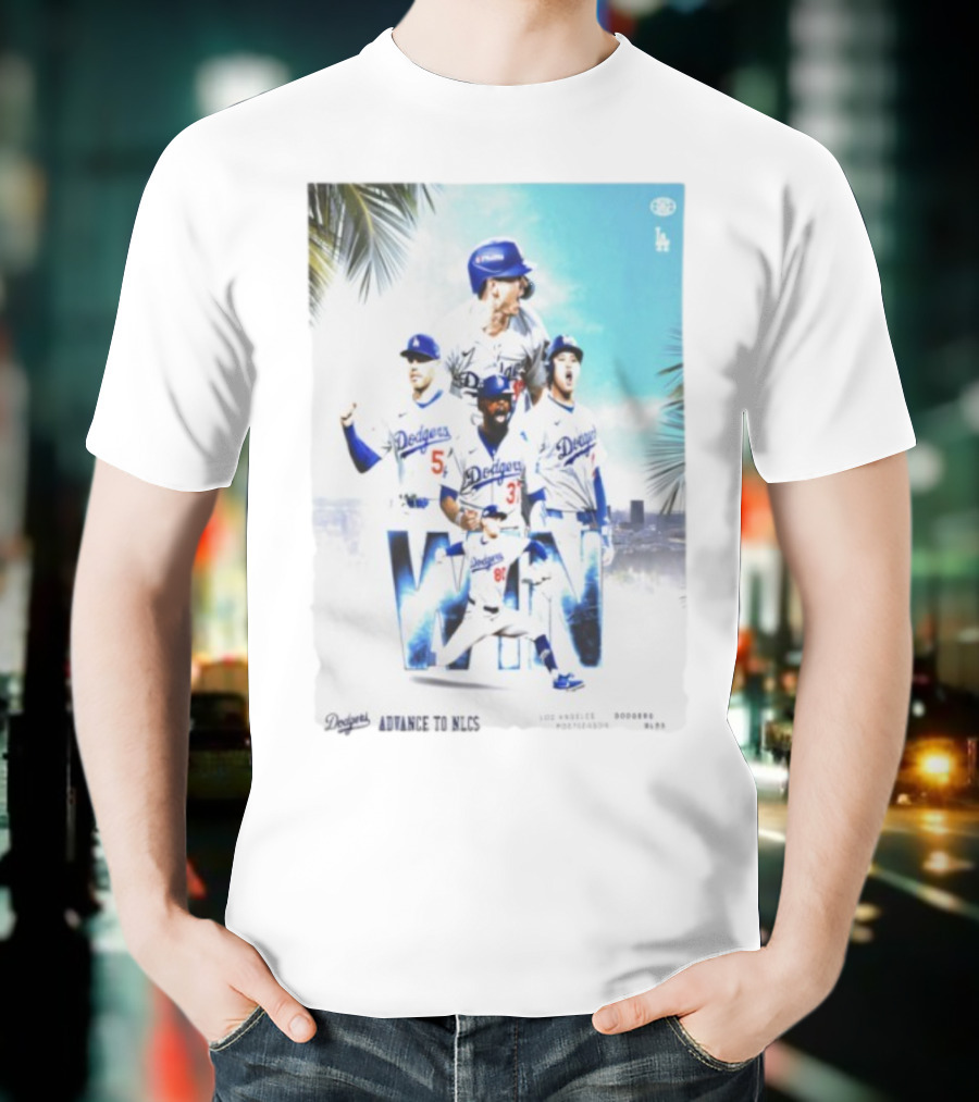 Los Angeles Dodgers Advance To 2025 NLCS Victory Celebration T-Shirt