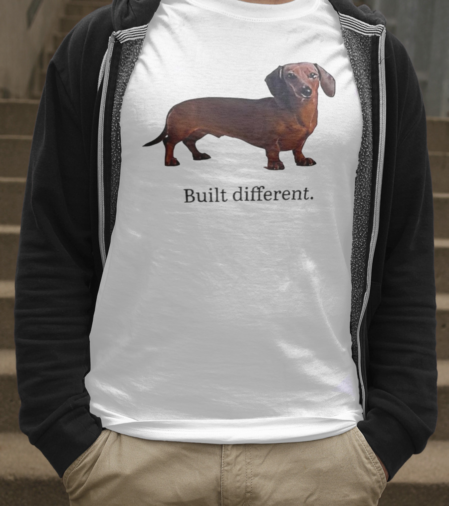Dachshund Built Different T-Shirt