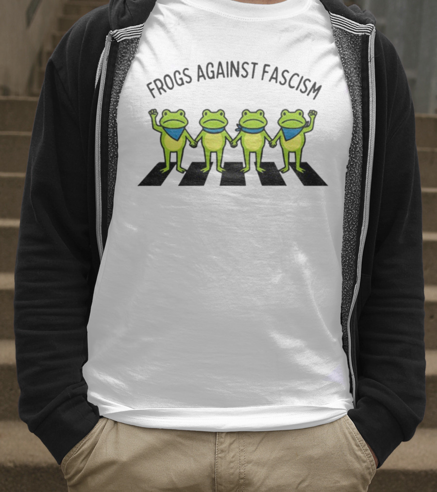 Frogs Against Fascism Anti Fascism Abolish ICE Portland Protest T-Shirt