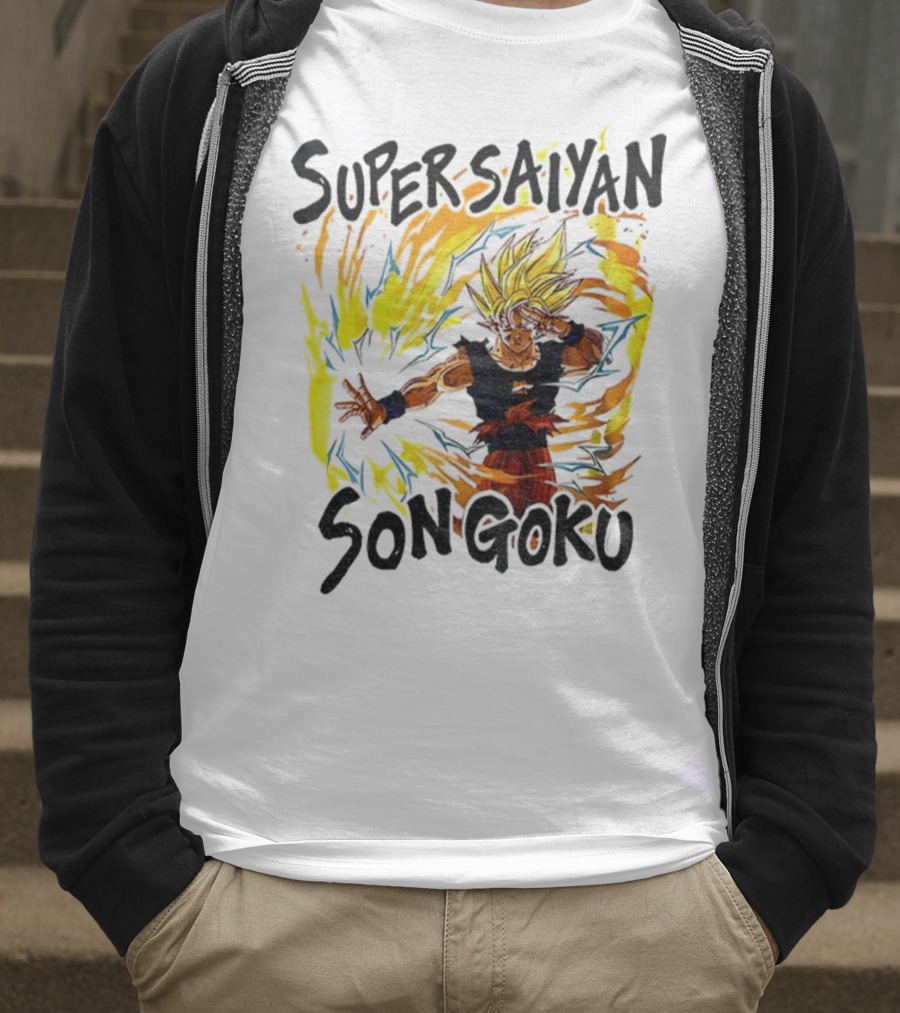 Super Saiyan Son Goku Dragon Ball Flame Aura T-Shirt