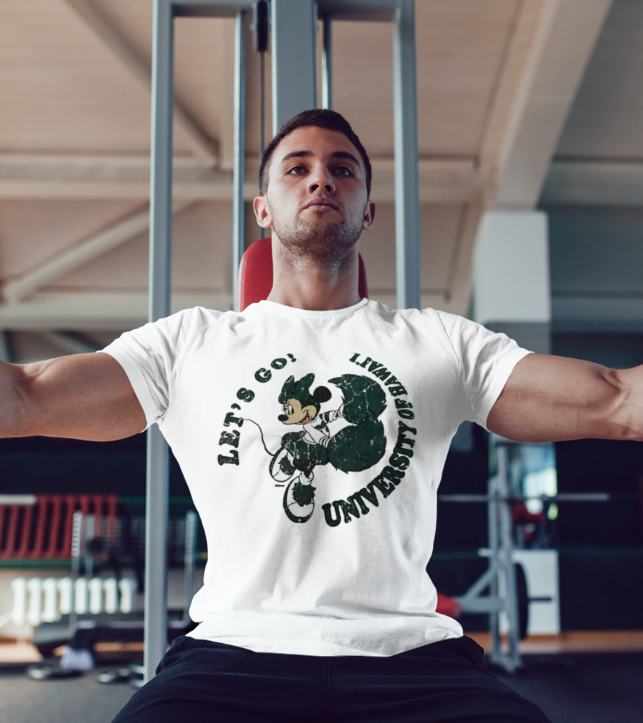 Let’s Go Minnie Mouse University Of Hawai’i Cheerleader T-Shirt