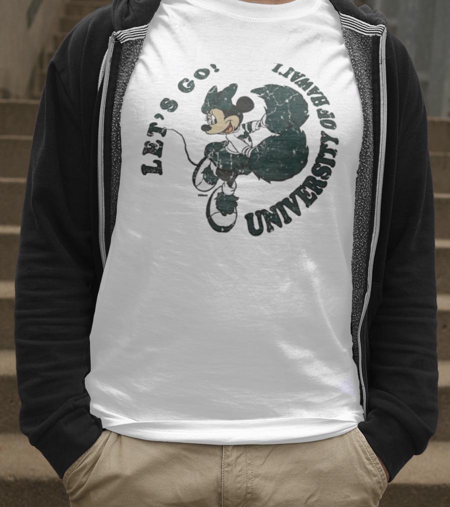 Let’s Go Minnie Mouse University Of Hawai’i Cheerleader T-Shirt