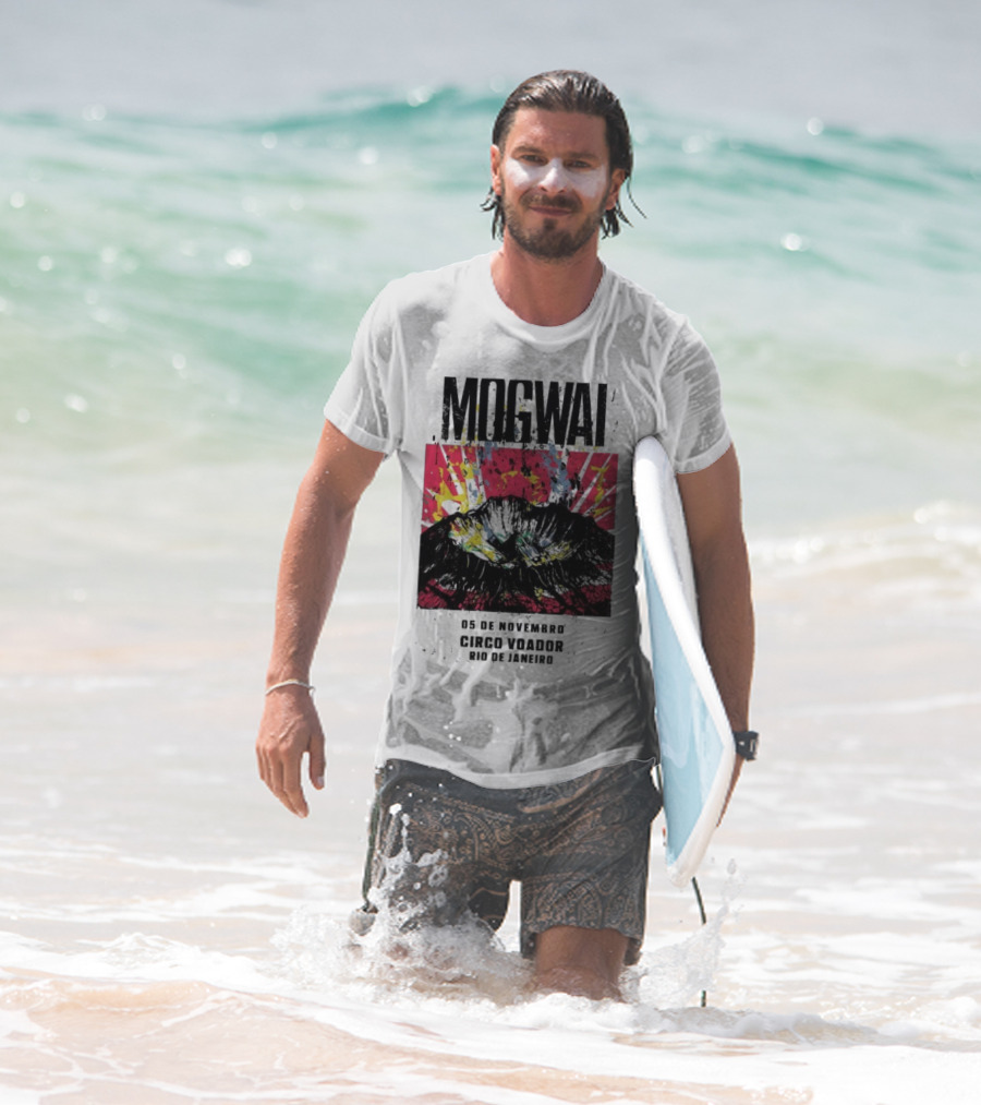 Mogwai Live Circo Voador Rio De Janeiro November 5 2025 Mountain Splash Art T-Shirt