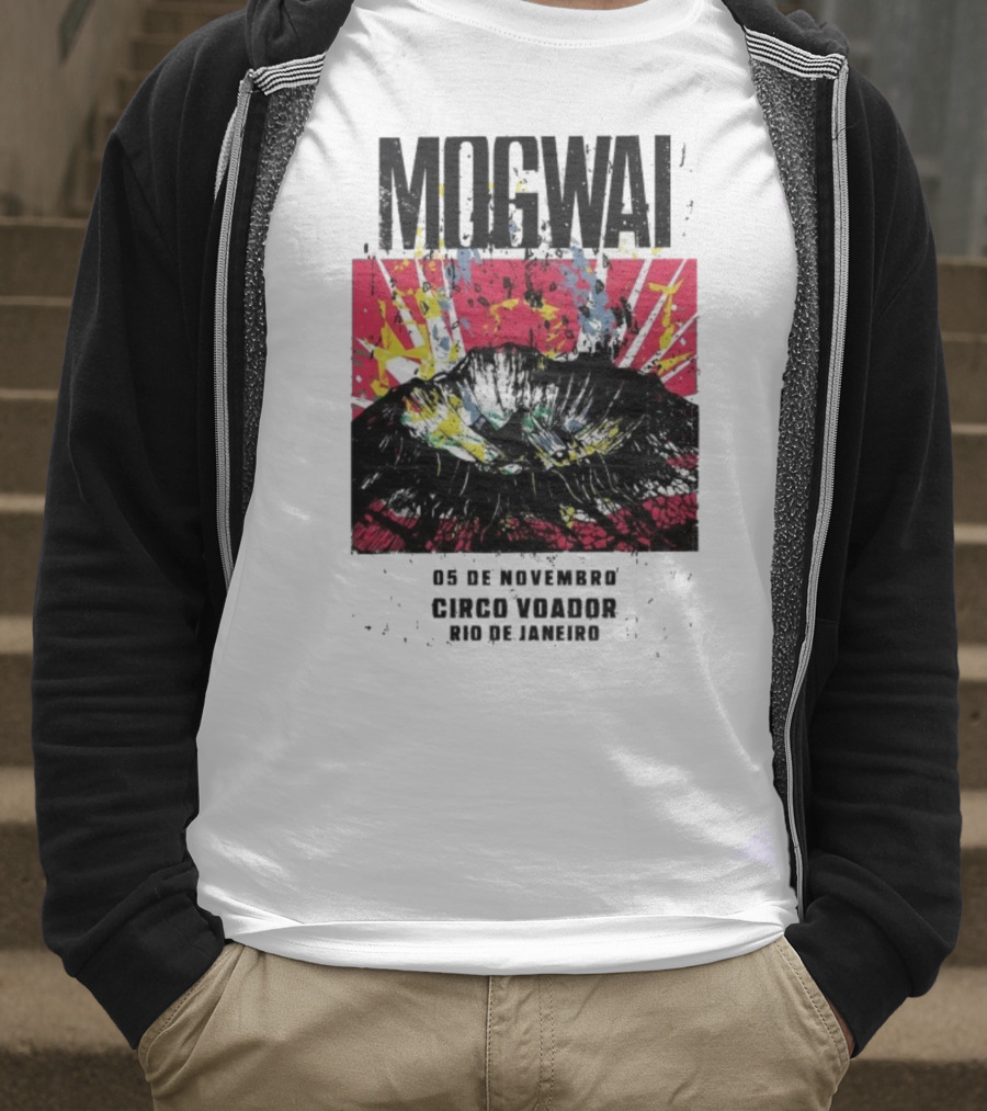 Mogwai Live Circo Voador Rio De Janeiro November 5 2025 Mountain Splash Art T-Shirt