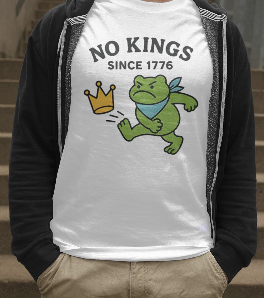 Portland Frog Protest No Kings Since 1776 T-Shirt