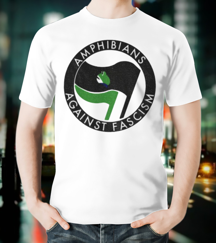 Amphibians Against Fascism Portland Frogs Antifa T-Shirt
