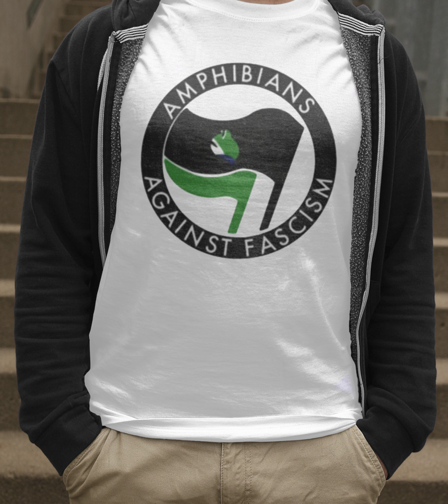 Amphibians Against Fascism Portland Frogs Antifa T-Shirt