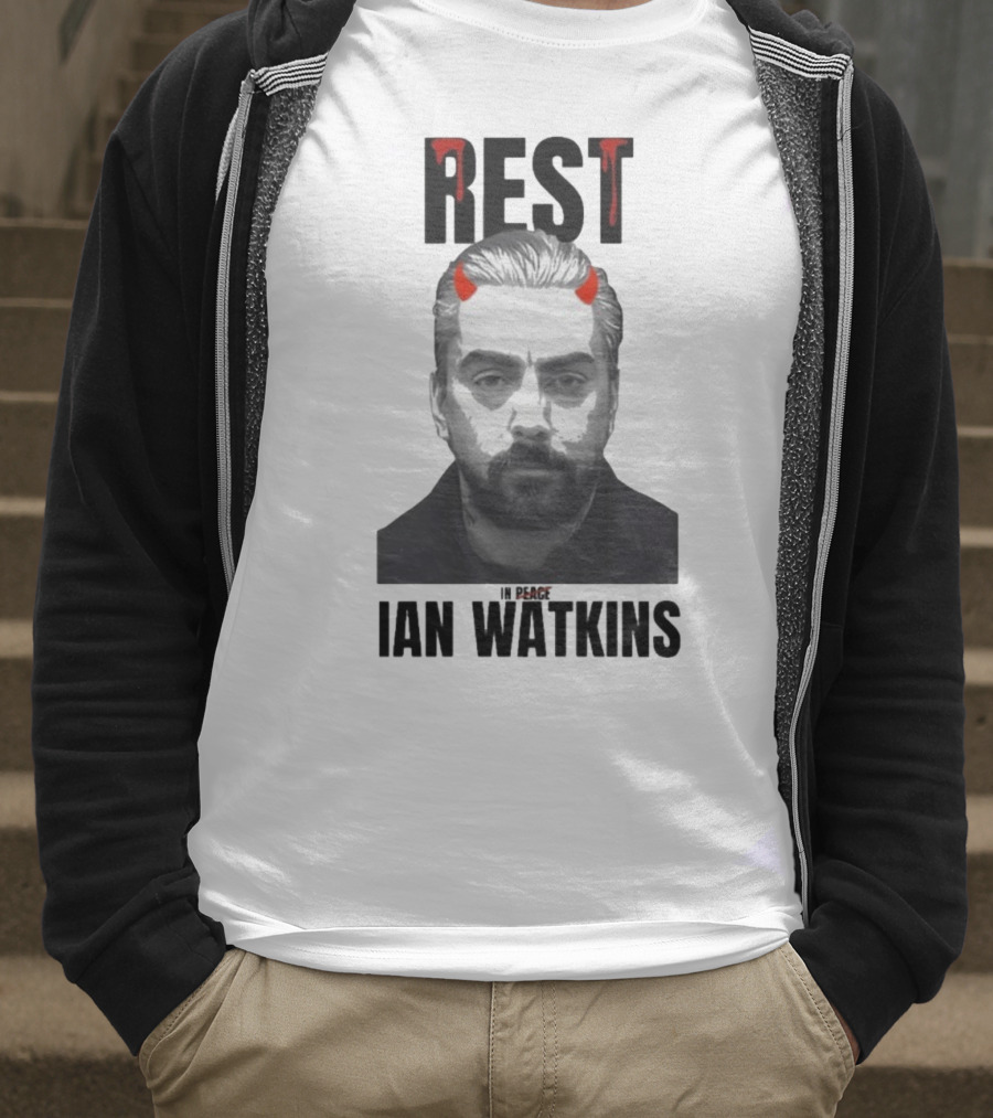 Rest In Peace Ian Watkins Devil Horns Image T-Shirt