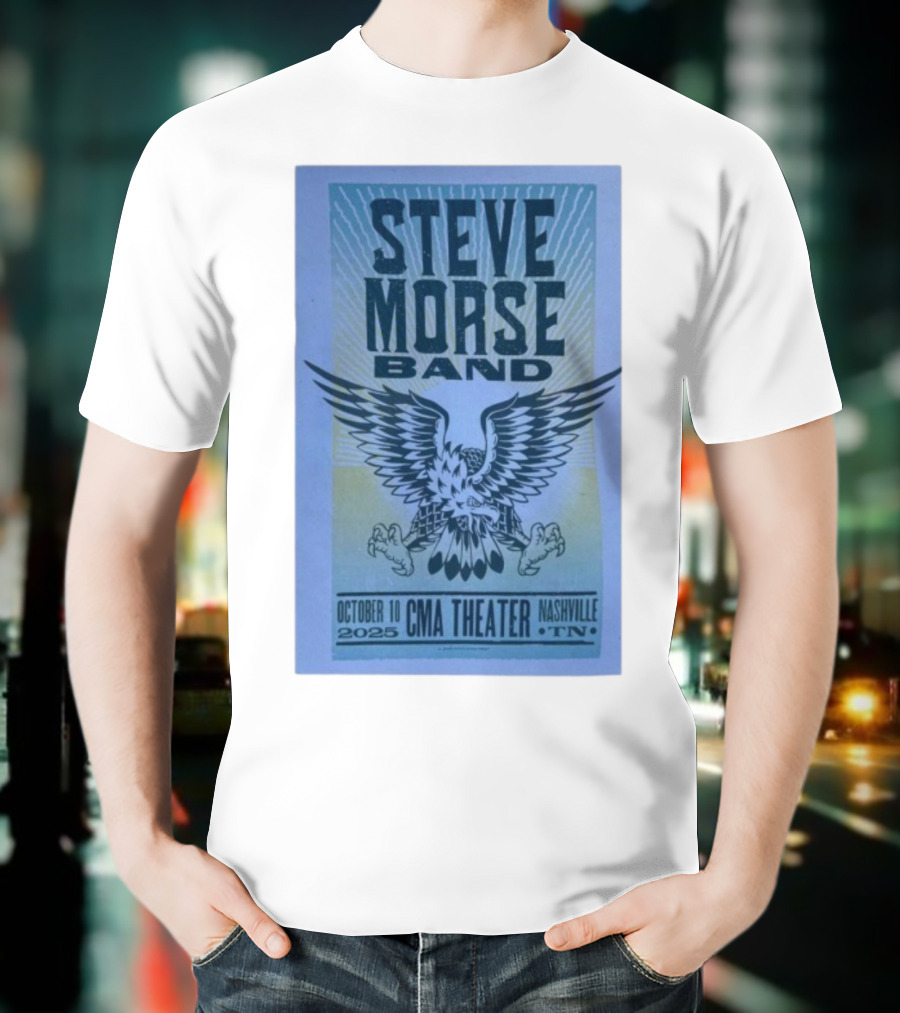 Steve Morse Band CMA Theater Nashville TN October 10 2025 Eagle Design T-Shirt