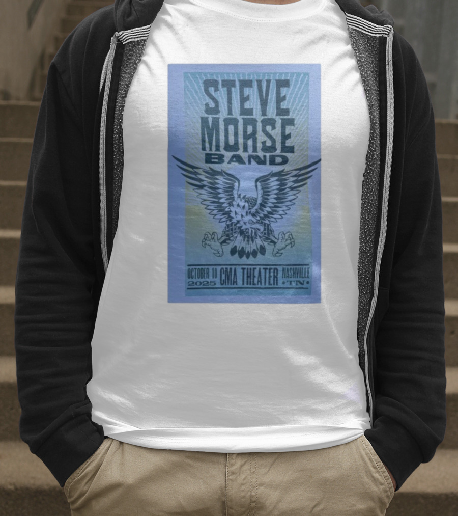 Steve Morse Band CMA Theater Nashville TN October 10 2025 Eagle Design T-Shirt