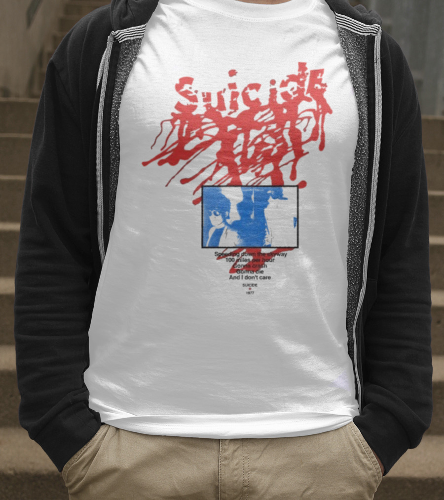 Suicide USA Rocket 1977 Speeding Down Skyway 100 Miles Per Hour Gonna Crash T-Shirt