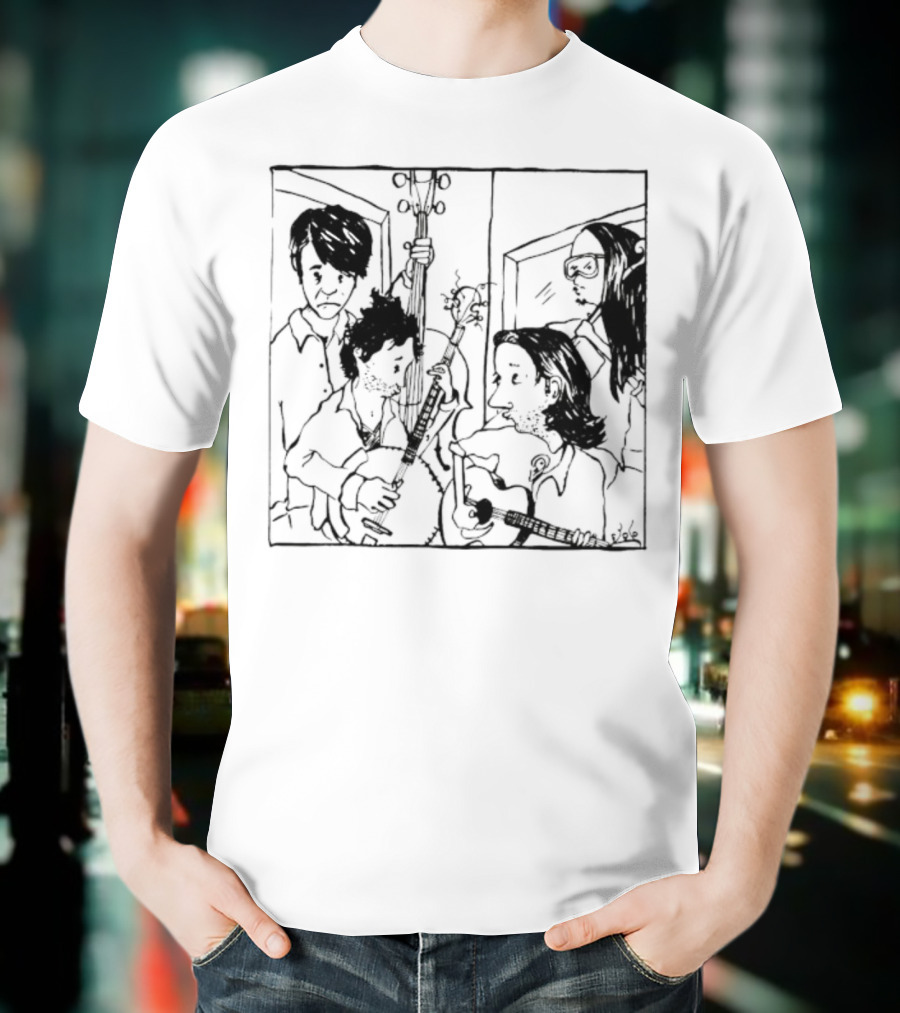 The Avett Brothers Seth Sketch Portrait T-Shirt