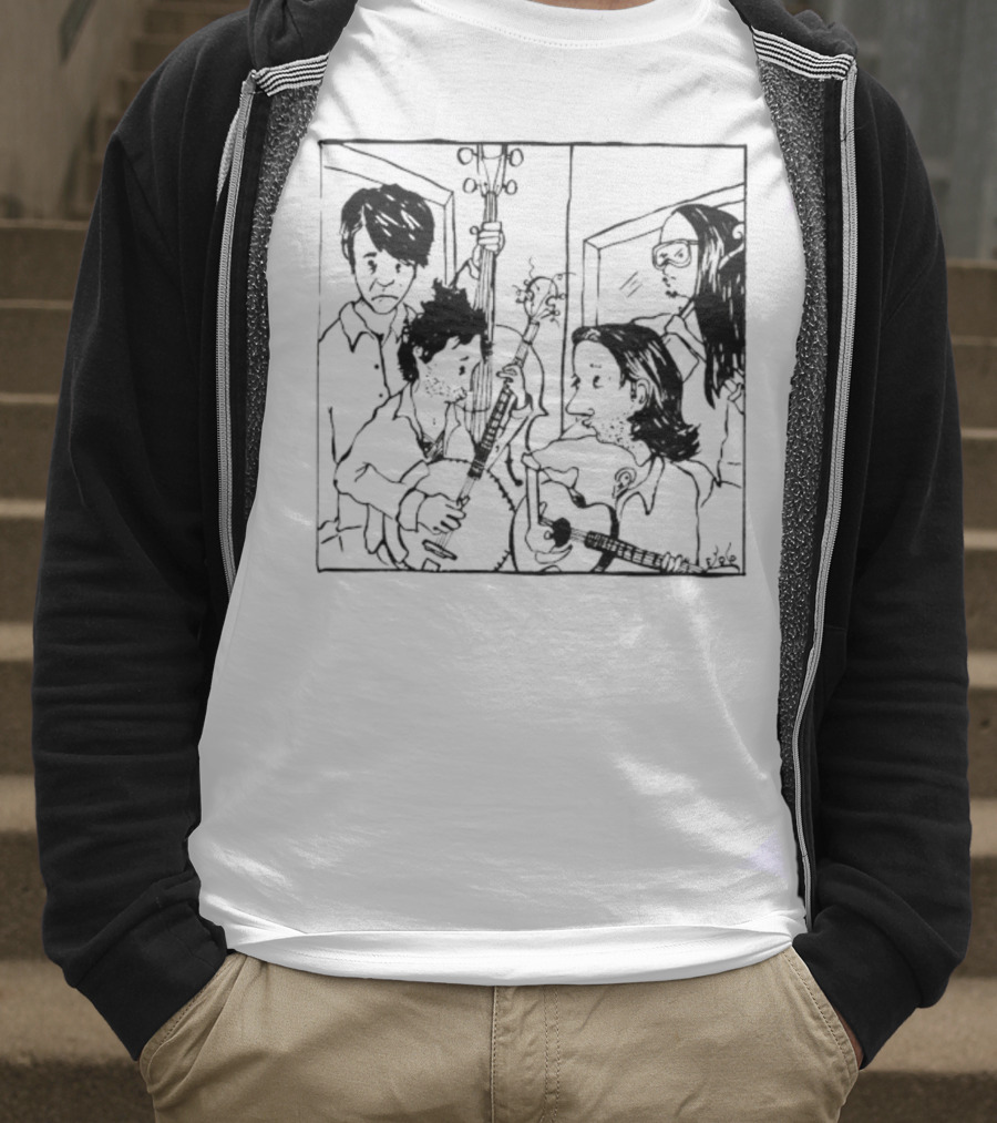 The Avett Brothers Seth Sketch Portrait T-Shirt