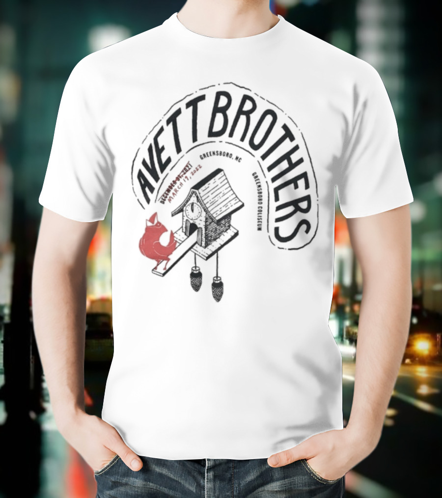 Avett Brothers Greensboro Coliseum NYE 2021 2022 Event Artwork T-Shirt