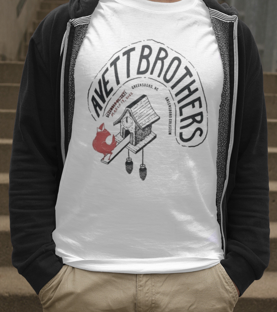 Avett Brothers Greensboro Coliseum NYE 2021 2022 Event Artwork T-Shirt
