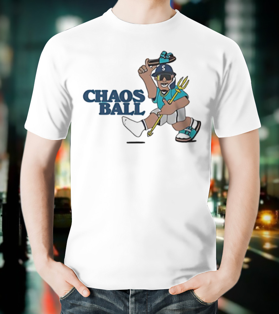 Trillblazin Chaos Ball Seattle Mariners Mascot Design T-Shirt