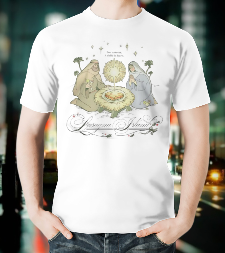 Try Guys Of The Month Dec ’25 Nativity Scene With Lasagna T-Shirt