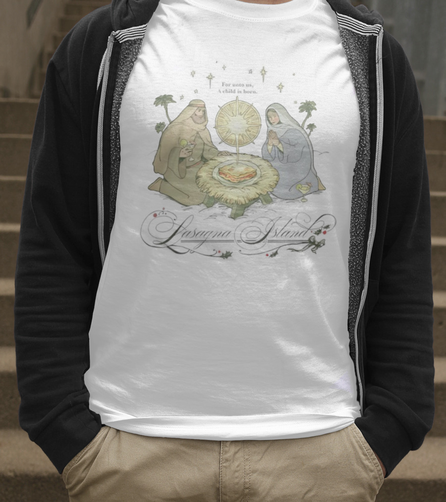 Try Guys Of The Month Dec ’25 Nativity Scene With Lasagna T-Shirt