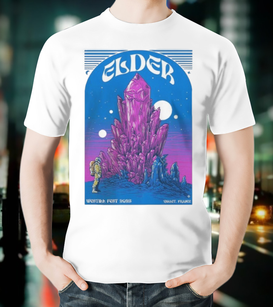 Elder Westill Fest 2025 Vallet France October 31 November 1 Cosmic Crystal Exploration Astronaut T-Shirt