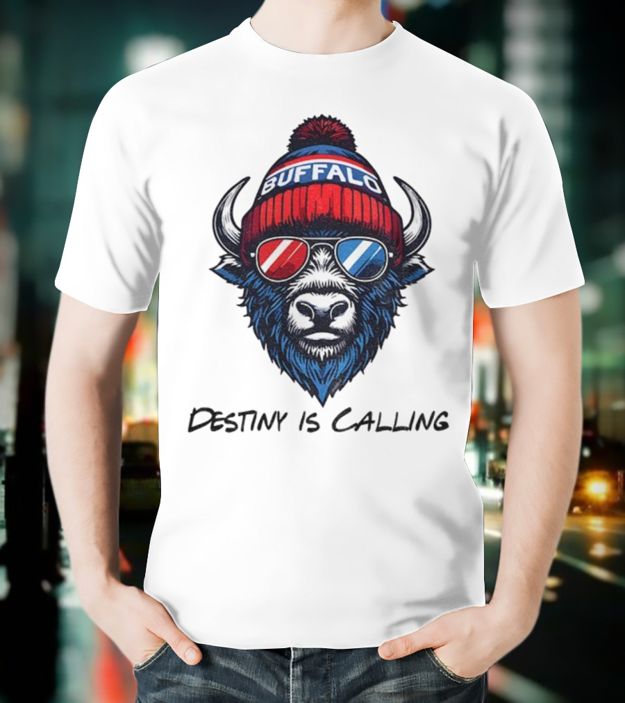 Buffalo Bills Destiny Is Calling 2025 NFL Football Mascot T-Shirt